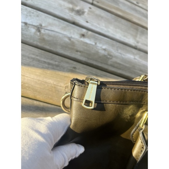 London Fog Benson Dome Green Satchel Purse - Picture 5 of 10